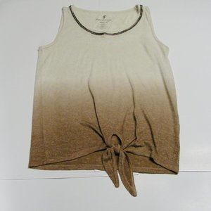 Juicy Couture Women Sleeveless Top Beige Size M